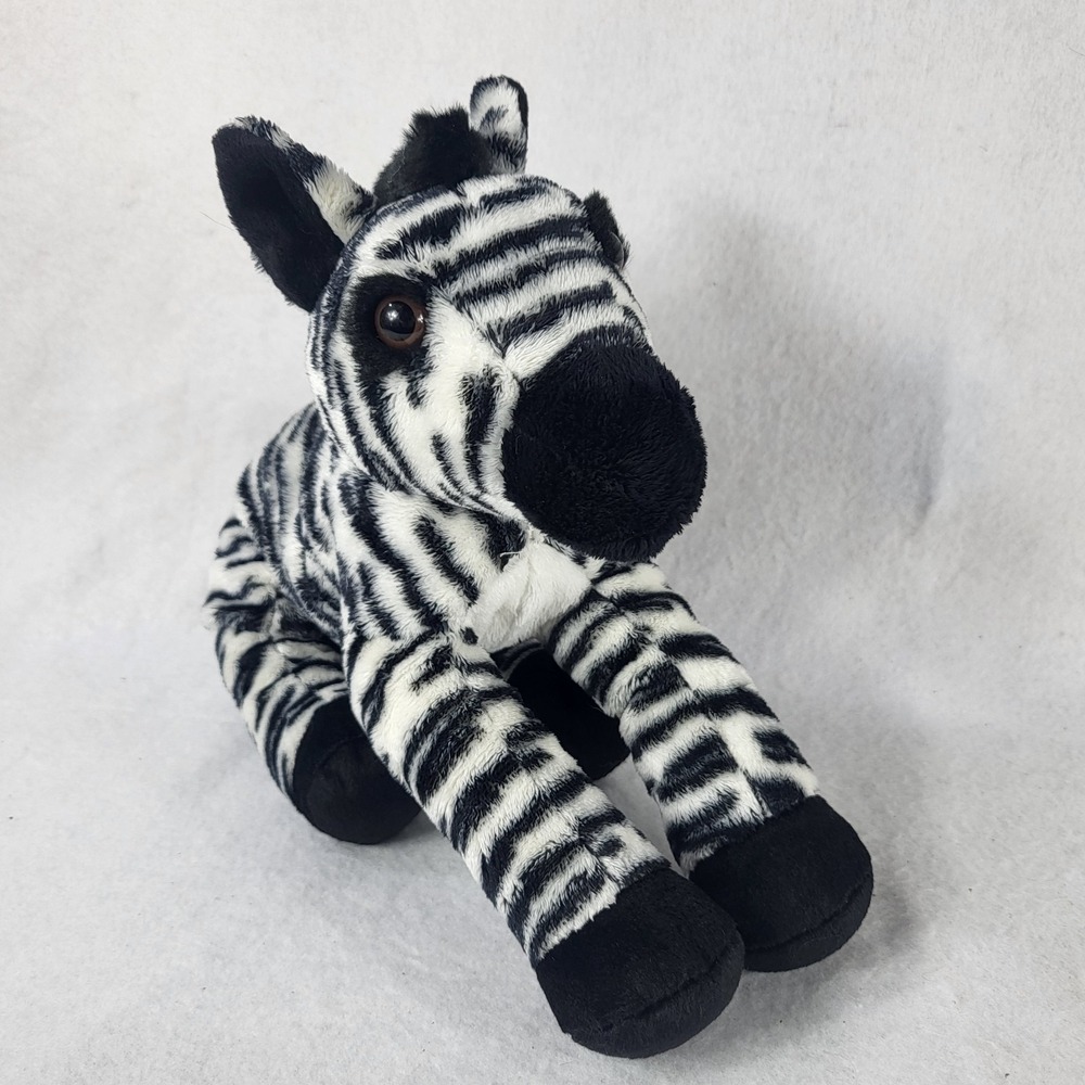 Kids Preferred 14" Black White Zebra‎ Stuffed Plush Animal Doll  Asthma Friendly